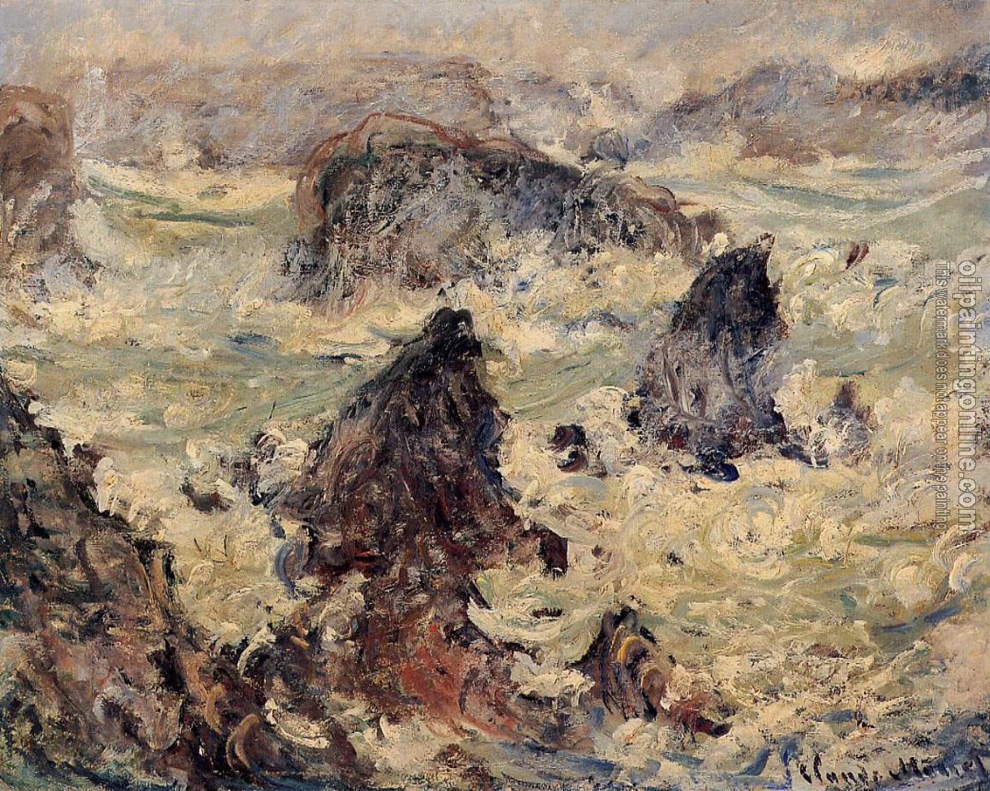 Monet, Claude Oscar - Storm at Belle-Ile